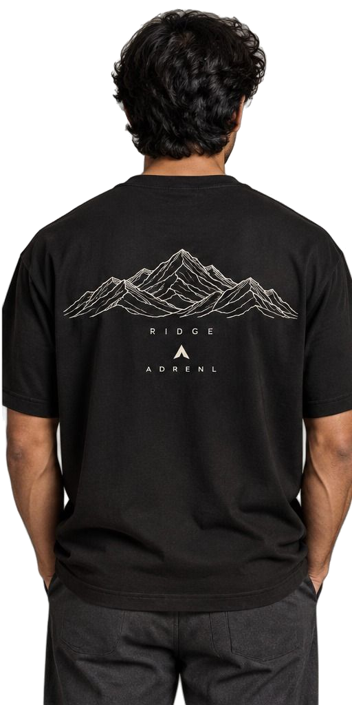 RIDGE tee, back view